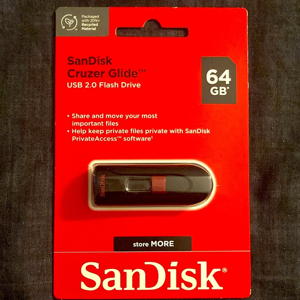 64 GB SanDisk Flash Drive